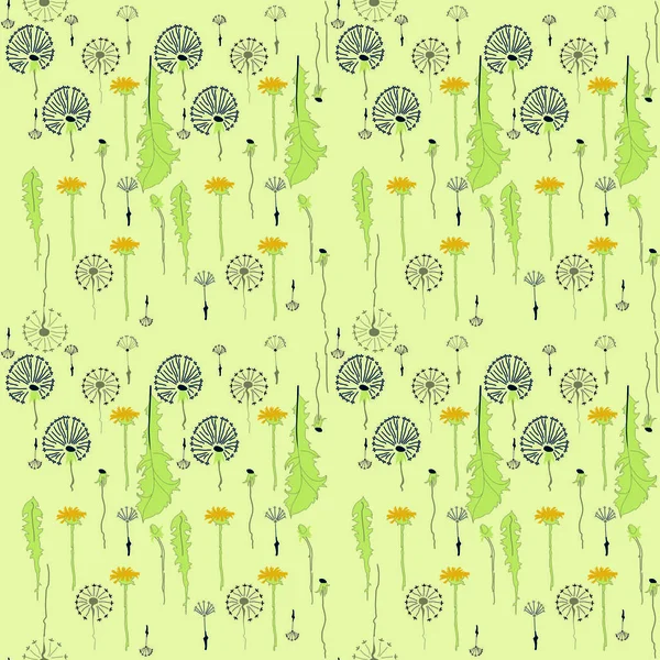 Pattern with Dandelions