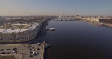St. Petersburg Neva nehir setin bahar