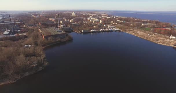 A ilha de Kronstadt água de nascente russa — Vídeo de Stock