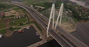 Askılı köprü, St. Petersburg, Rusya Neva Nehri