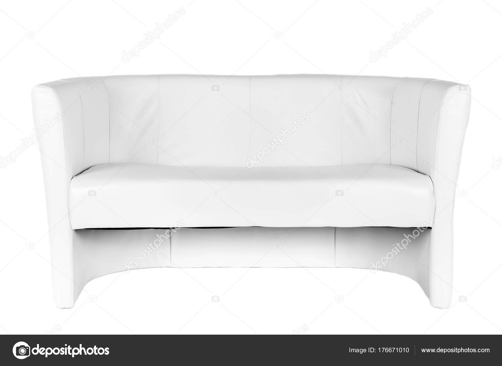 Little White Leather Sofa — Stock Photo © scworets 176671010