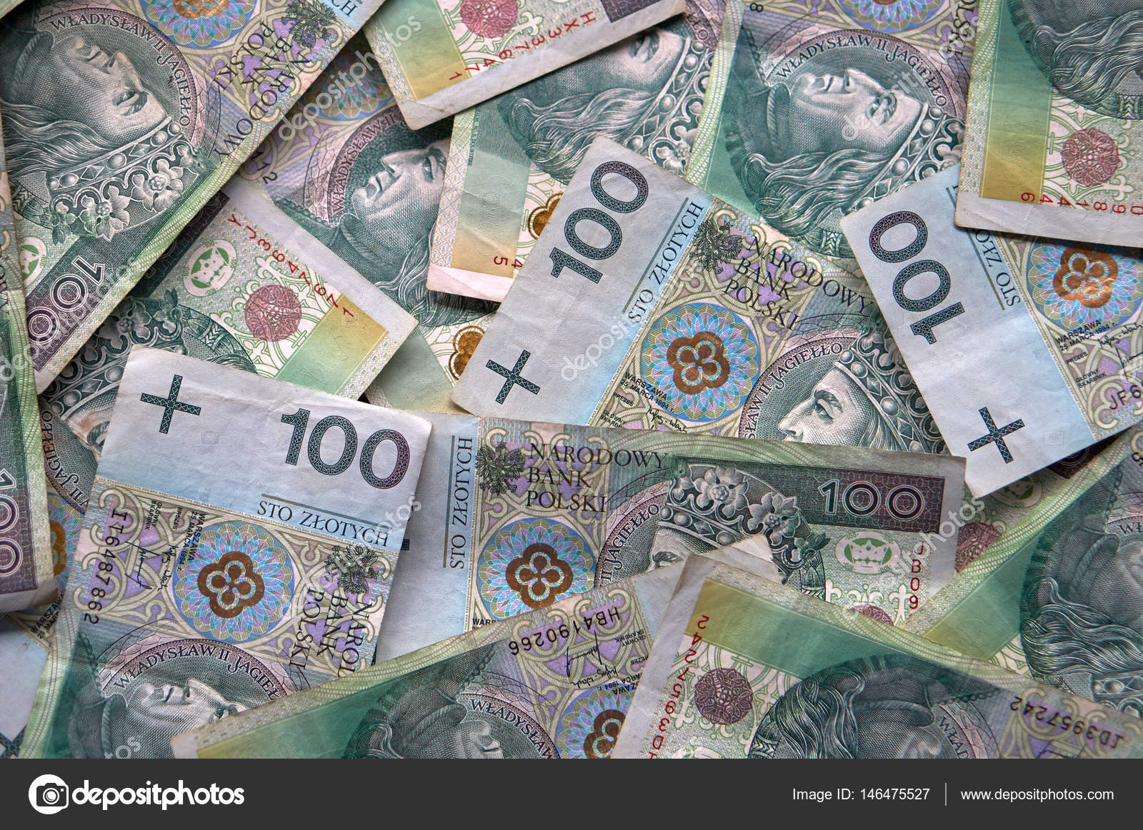 波兰兹罗提-波兰货币、 100 Pln 法案——图库图片© UDMURD #146475527