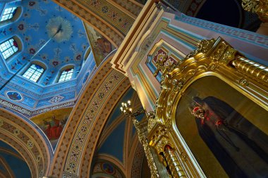 Cathedral St. Mary Magdalene sırasında Kutsal Paskalya, Varşova, Polonya, Warsaw, Polonya - 16 Nisan, 2017:Interior.