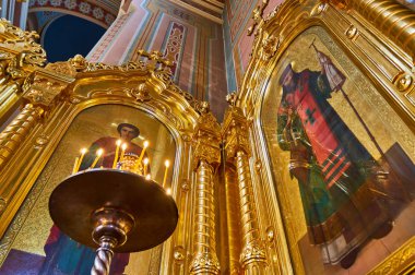 Cathedral St. Mary Magdalene sırasında Kutsal Paskalya, Varşova, Polonya, Warsaw, Polonya - 16 Nisan, 2017:Interior.