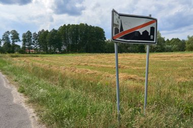 Polonya'da yol işaret 