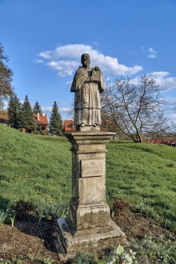 Beautiful panoramic aerial drone view to the market square in Sandomierz - a square square (100 � 110 m) located in the center of Sandomierz's old town, Poland