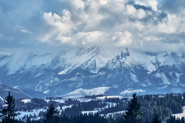 Prachtig Panoramisch Uitzicht Vanuit Drone Het Tatra Gebergte Tatra Tatra — Stockfoto
