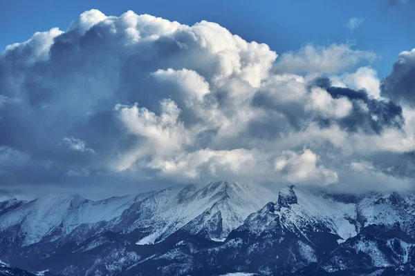 Hermosa Vista Panorámica Aérea Del Dron Las Montañas Tatra Tatras — Foto de Stock