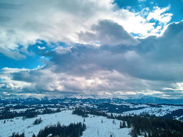 Prachtig Panoramisch Uitzicht Vanuit Drone Het Tatra Gebergte Tatra Tatra — Stockfoto