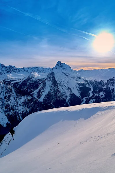 Schöne Aussicht Auf Die Sellaronda Das Größte Skikarussell Europas Skifahren — Stockfoto