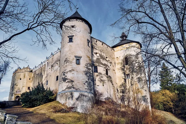 Beautiful Panoramic View Niedzica Castle Also Known Dunajec Castle Located — Stock Photo, Image
