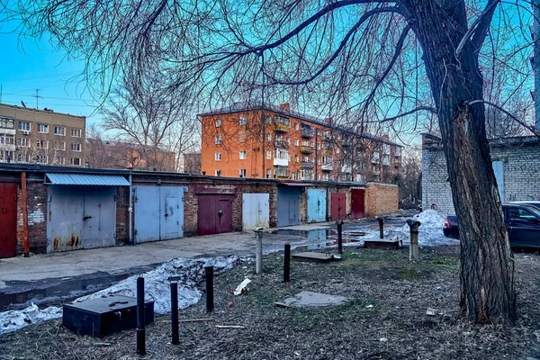 Ust Kamenogorsk Kazakhstan April 2020 Vreemd Verbazingwekkend Ongewoon Uitzicht Lege — Stockfoto