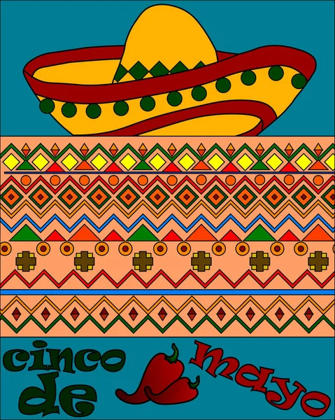 Cinco de mayo — Stockvektor