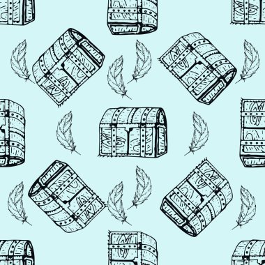 Matine hayatı. Karalama deseni yok. Korsanlar el yapımı dokular ve arkaplan.