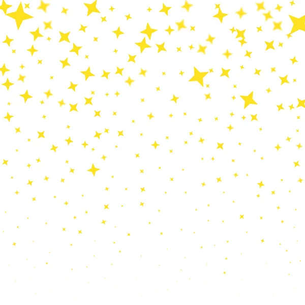 Vecteur d'étoiles. Texture dorée tombante. Confettis étoiles fond . — Image vectorielle