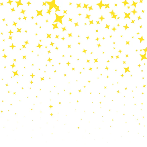 Vector espumante estrela cadente. Textura dourada. Confetti estrelas fundo . — Vetor de Stock