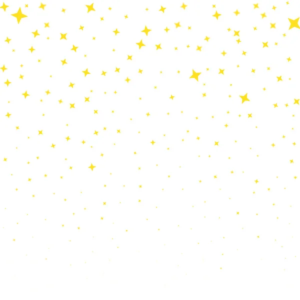 Vector espumante estrela cadente. Textura dourada. Confetti estrelas fundo . — Vetor de Stock