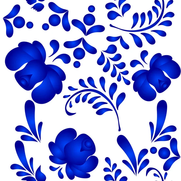 Patrón nacional floral sin costura de fondo. Textura ética tradicional . — Vector de stock
