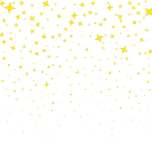 Vecteur d'étoiles. Texture dorée tombante. Confettis étoiles fond . — Image vectorielle
