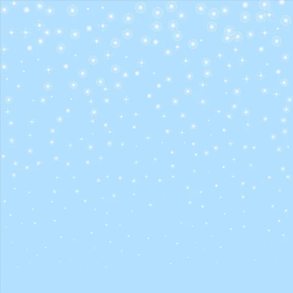 Snowflakes vector. Christmas background. Beauteous winter silver snowflake overlay template. — ストックベクタ
