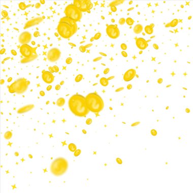 Para yığını. Amerika'nın 100 doları. Düşen para izole, bize fatura.