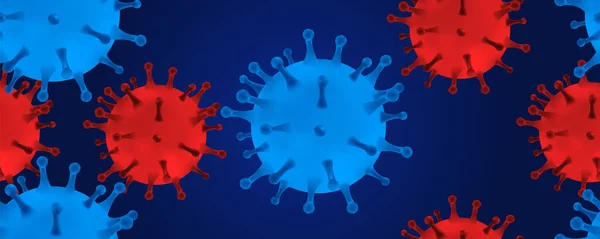 Coronavirus 2019-ncov romanı gerçekçi illüstrasyon kavramı. Grip salgını ve Covid-19 gribi salgını gibi tehlikeli grip salgını vakaları. Asya ncov corona virüsü