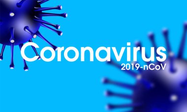 Coronavirus salgını, Covid-19 gerçekçi illüstrasyon enfeksiyonu, salgın hastalık gibi tehlikeli grip salgını vakalarıyla grip geçmişi, hastalık hücreleriyle risk konsepti.