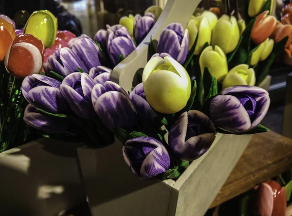 Tulipani di legno dai Paesi Bassi Foto Stock Royalty Free