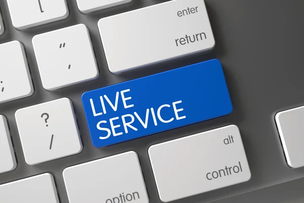Botão Live Service. 3D . — Fotografia de Stock