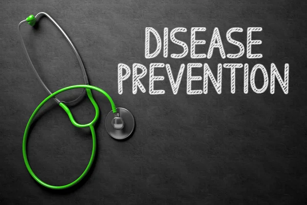 Chalkboard with Disease Prevention Concept. 3D Illustration. — Stock Photo, Image
