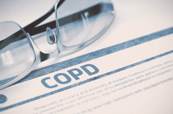 Copd - 印刷された診断。医学の概念。3Dイラスト. — ストック写真