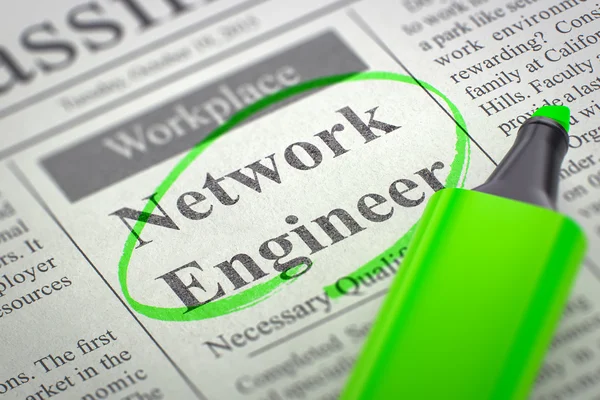 Engenheiro de rede a contratar agora. 3D — Fotografia de Stock