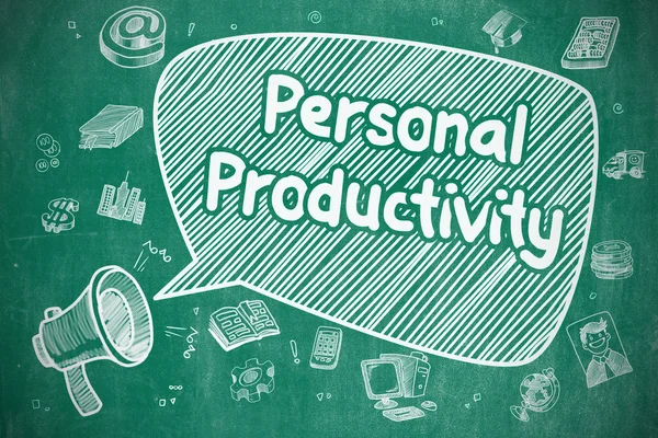 Produtividade Pessoal - Conceito de Negócio . — Fotografia de Stock