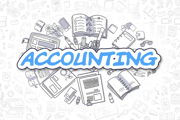 Accounting - Cartoon Blue Word. Business Concept. — Stock Photo, Image