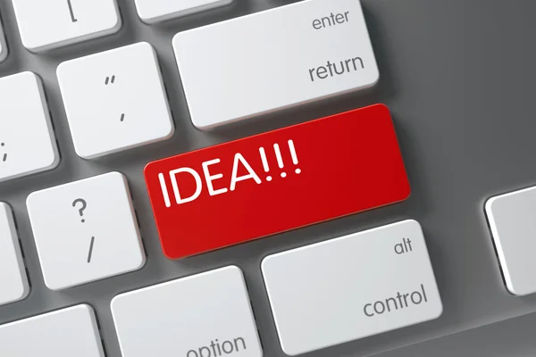 Idea Button. 3D — Stock Photo, Image