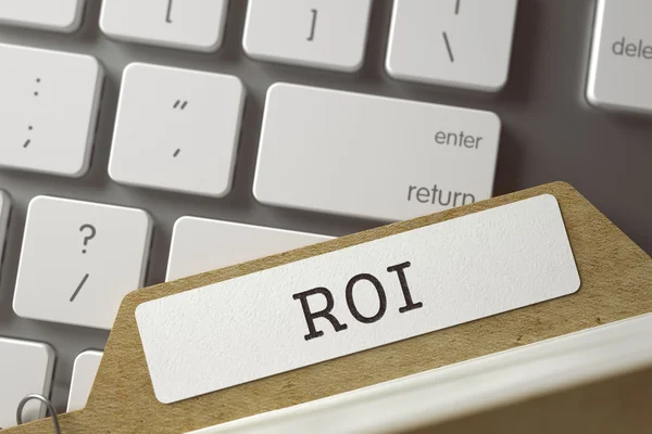 卡索引 Roi。三维 — 图库照片