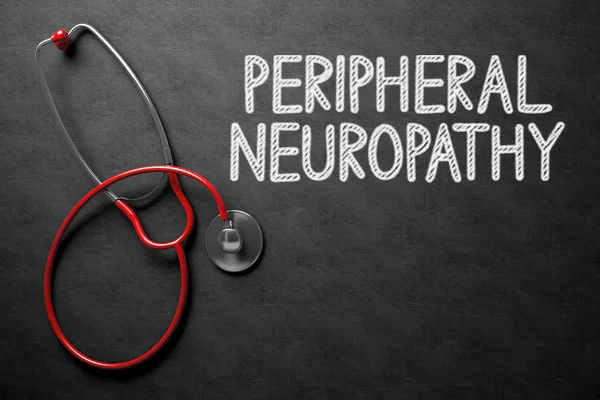 Papan tulis dengan Peripheral Neuropathy. Ilustrasi 3D . — Stok Foto