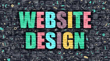 Çok Renkli Web Sitesi Tasarımı. Doodle Tasarım.