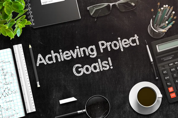 Achieving Project Goals Concept. 3D render.