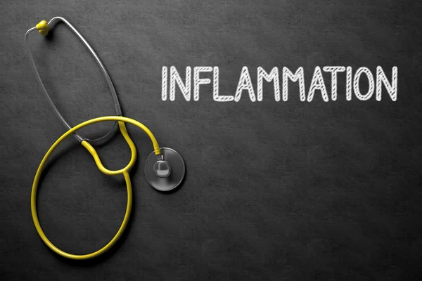 Chalkboard with Inflammation. 3D Illustration. — Stock Photo, Image