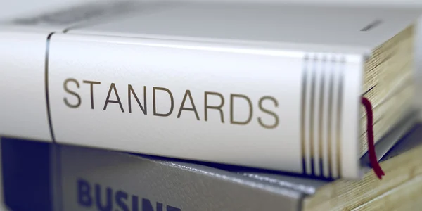 Standards. Book Title on the Spine. 3D. — Stock Photo, Image