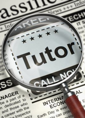 Were Hiring Tutor. 3D.