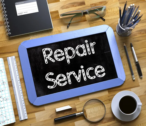 Repair Service - Text on Small Chalkboard. 3D. — Stock Photo, Image
