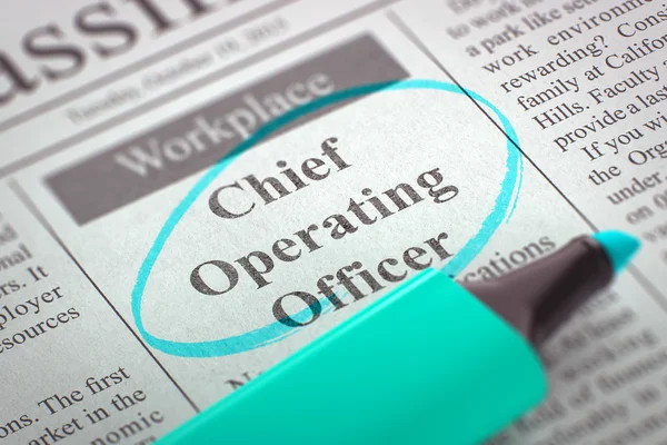 Chief Operating Officer gezocht. 3d. — Stockfoto