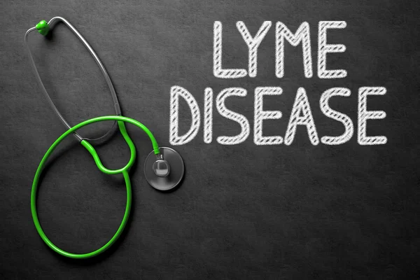 Doença de Lyme Escrito à mão no cartão. Ilustração 3D . — Fotografia de Stock