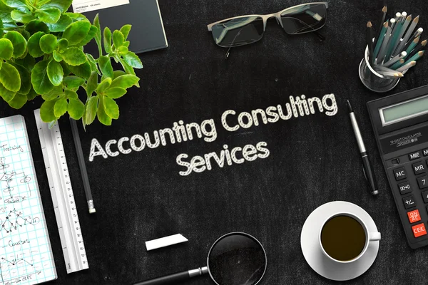 Accounting raadplegende diensten Concept. 3D render. — Stockfoto