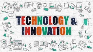 Beyaz Tuğla Duvarda Teknoloji ve İnovasyon.