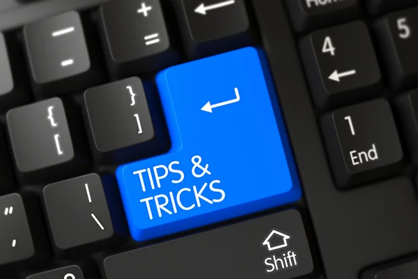 Tips and Tricks - Computer Key. 3D. — Stock Photo, Image