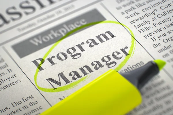 Program Manager Join Our Team. 3D. — Stock Photo, Image