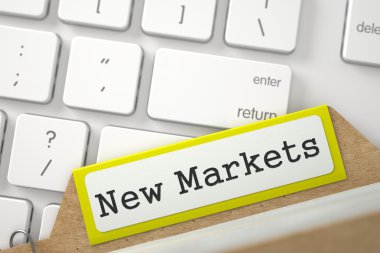 Yazıt Yeni Pazarlar ile Kart Dosyası. 3d.